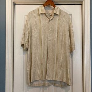 Men's Tommy Bahama Hawaiian Silk Shirt, Large